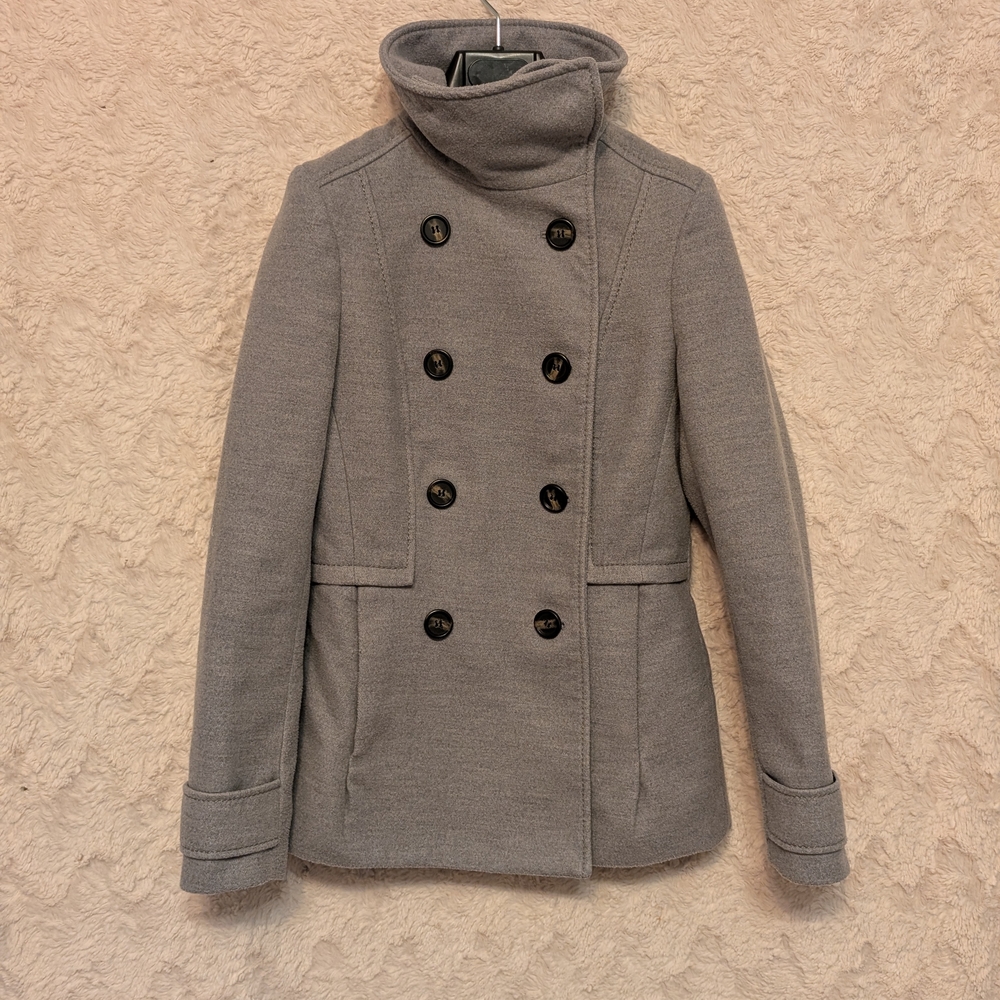 H&M Gray Short Pea Coat
